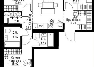 Продам 3-комнатную квартиру, 77.1 м2, Екатеринбург, метро Ботаническая, Золотистый бульвар, 13