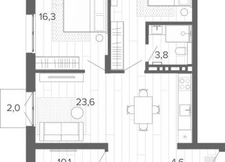 Продаю четырехкомнатную квартиру, 82.7 м2, Алтайский край, Змеиногорский тракт, 35Бк2