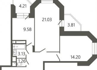 Продам 2-комнатную квартиру, 69.2 м2, Подольск, Советская улица, 18к1