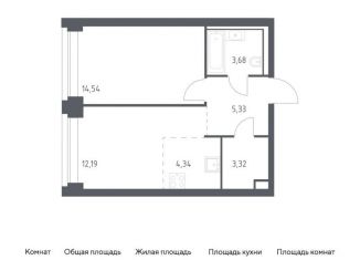 Продажа однокомнатной квартиры, 43.4 м2, Москва, ЗАО, жилой комплекс Нова, к2