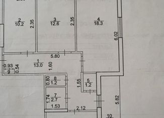 3-ком. квартира на продажу, 74.2 м2, Республика Башкортостан, улица Губкина, 15