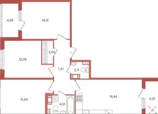 Продаю 3-комнатную квартиру, 79.5 м2, Сертолово, ЖК Новое Сертолово