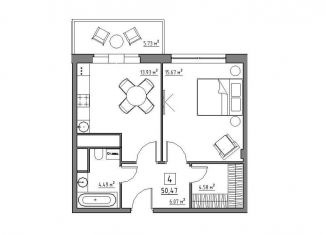 Продам 2-ком. квартиру, 50.5 м2, Видное