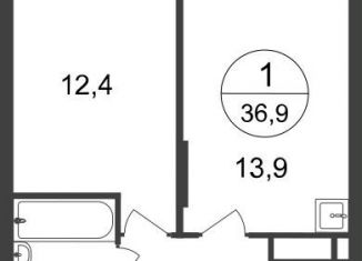 Продаю однокомнатную квартиру, 36.9 м2, Московский, 7-я фаза, к2