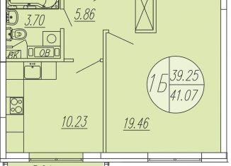 Продам 1-ком. квартиру, 41.1 м2, Московская область, жилой комплекс Шолохово, к13