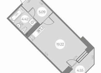 Продаю квартиру студию, 30 м2, Санкт-Петербург, метро Проспект Ветеранов, улица Маршала Захарова, 8