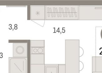 Квартира на продажу студия, 21.6 м2, Тюмень