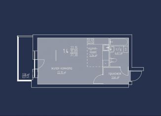 Продаю квартиру студию, 37 м2, Пермь, улица Чайковского, 35