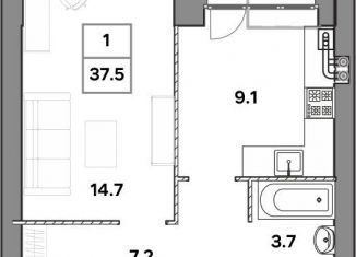 Продам 1-ком. квартиру, 37.5 м2, Ярославль, улица Шевелюха, 128
