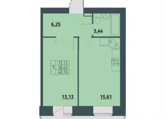 1-ком. квартира на продажу, 40.8 м2, Красноярский край, улица Светлова, 13