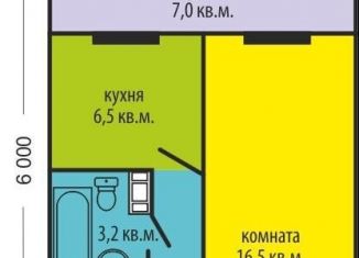 Однокомнатная квартира на продажу, 35.6 м2, Челябинск, Электростальская улица, 20А