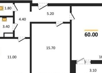 Двухкомнатная квартира на продажу, 60 м2, Воронеж, Ленинградская улица, 17