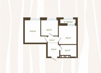 Продам 2-комнатную квартиру, 42.5 м2, Новокузнецк, улица Зорге, 17