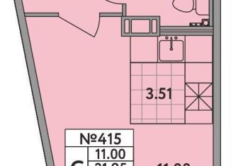 Продажа квартиры студии, 22 м2, деревня Новое Девяткино, Главная улица, 2