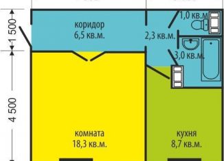 1-ком. квартира на продажу, 42.4 м2, Челябинск, Электростальская улица, 20А