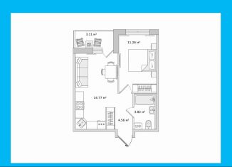 Продам 1-ком. квартиру, 34.2 м2, посёлок Парголово, Михайловская дорога, 6