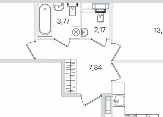 Продам 2-комнатную квартиру, 63.6 м2, Пушкин