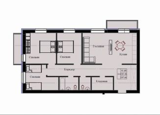 Продам 3-ком. квартиру, 107.7 м2, Красноярский край