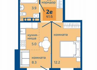 Продам 2-комнатную квартиру, 41.6 м2, Пермь