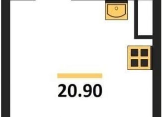 Продается квартира студия, 20.9 м2, Воронеж, улица Фёдора Тютчева, 107
