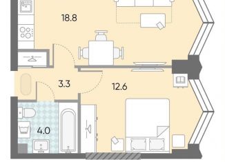 Продаю однокомнатную квартиру, 38.7 м2, Москва, ЖК Зиларт, 21/22, метро ЗИЛ