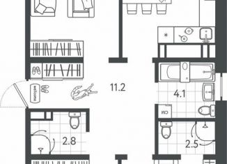 Продаю 3-комнатную квартиру, 88.8 м2, Краснодар, Колхозная улица, 5/2, микрорайон Табачная Фабрика