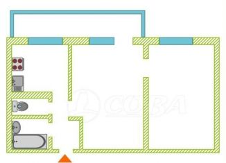 2-комнатная квартира на продажу, 45.8 м2, Тюмень, улица 30 лет Победы, 115