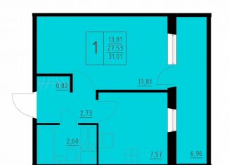 Продаю однокомнатную квартиру, 31 м2, Пермь