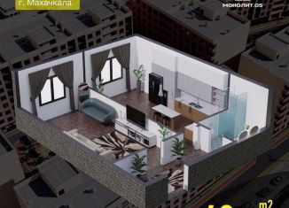 Продам 1-ком. квартиру, 49.6 м2, Махачкала, Благородная улица, 13