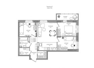 Продается 2-ком. квартира, 72.1 м2, Чебоксары, Водопроводная улица, 5