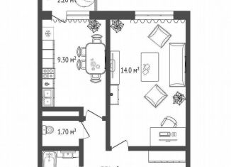 Продается 1-ком. квартира, 35.2 м2, Тюмень