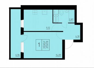 Продам однокомнатную квартиру, 33.7 м2, Пермь