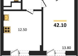 Продажа 1-ком. квартиры, 42.1 м2, Воронеж