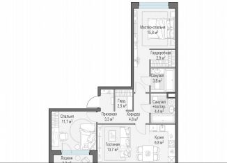 Продаю 2-комнатную квартиру, 71.4 м2, Мытищи, жилой комплекс Белый Grad, 12.2