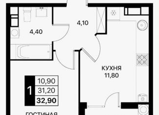 Продам однокомнатную квартиру, 33 м2, Ростов-на-Дону, Первомайский район