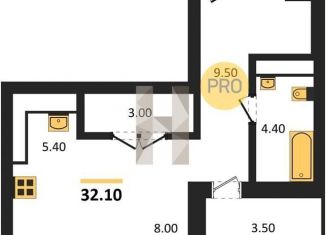 Квартира на продажу студия, 32.1 м2, Воронеж