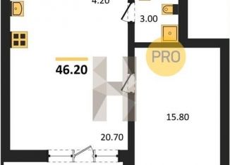 1-ком. квартира на продажу, 46.2 м2, Воронеж