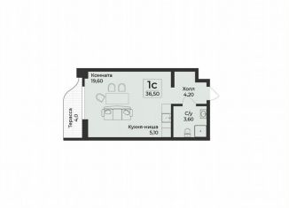 Продается квартира студия, 36.5 м2, Алушта