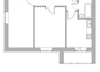 Двухкомнатная квартира на продажу, 53.6 м2, деревня Куюки, ЖК Новые Куюки, Молодёжная улица