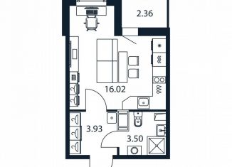 Продам квартиру студию, 23 м2, Мурино, Романовская улица, 9