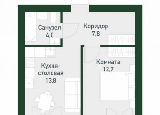 Продается однокомнатная квартира, 38.7 м2, Екатеринбург, Ленинский район