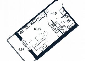 Продается квартира студия, 22.9 м2, Мурино, Ручьёвский проспект, 20