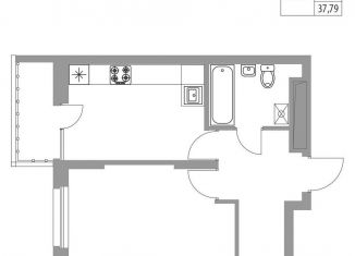 Продается однокомнатная квартира, 37.8 м2, Татарстан