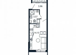 Продажа квартиры студии, 23.2 м2, Мурино, Ручьёвский проспект, 20