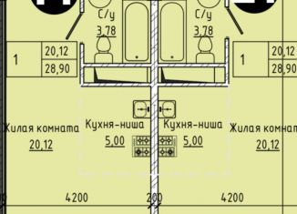 Продажа 1-ком. квартиры, 28 м2, Пятигорск, улица Ермолова, 28/1