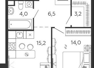 1-ком. квартира на продажу, 42.9 м2, Москва, метро ЗИЛ, улица Петра Кончаловского, 7к3