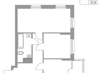 Продажа 2-ком. квартиры, 55.2 м2, Татарстан