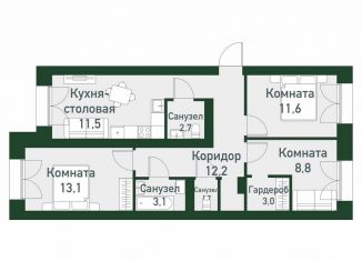 Продаю 3-комнатную квартиру, 71 м2, Екатеринбург, Ленинский район