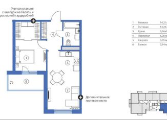 Продаю двухкомнатную квартиру, 47.4 м2, Карелия