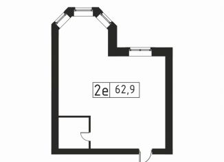 Продажа квартиры студии, 62.9 м2, Московская область, Береговая улица, 6